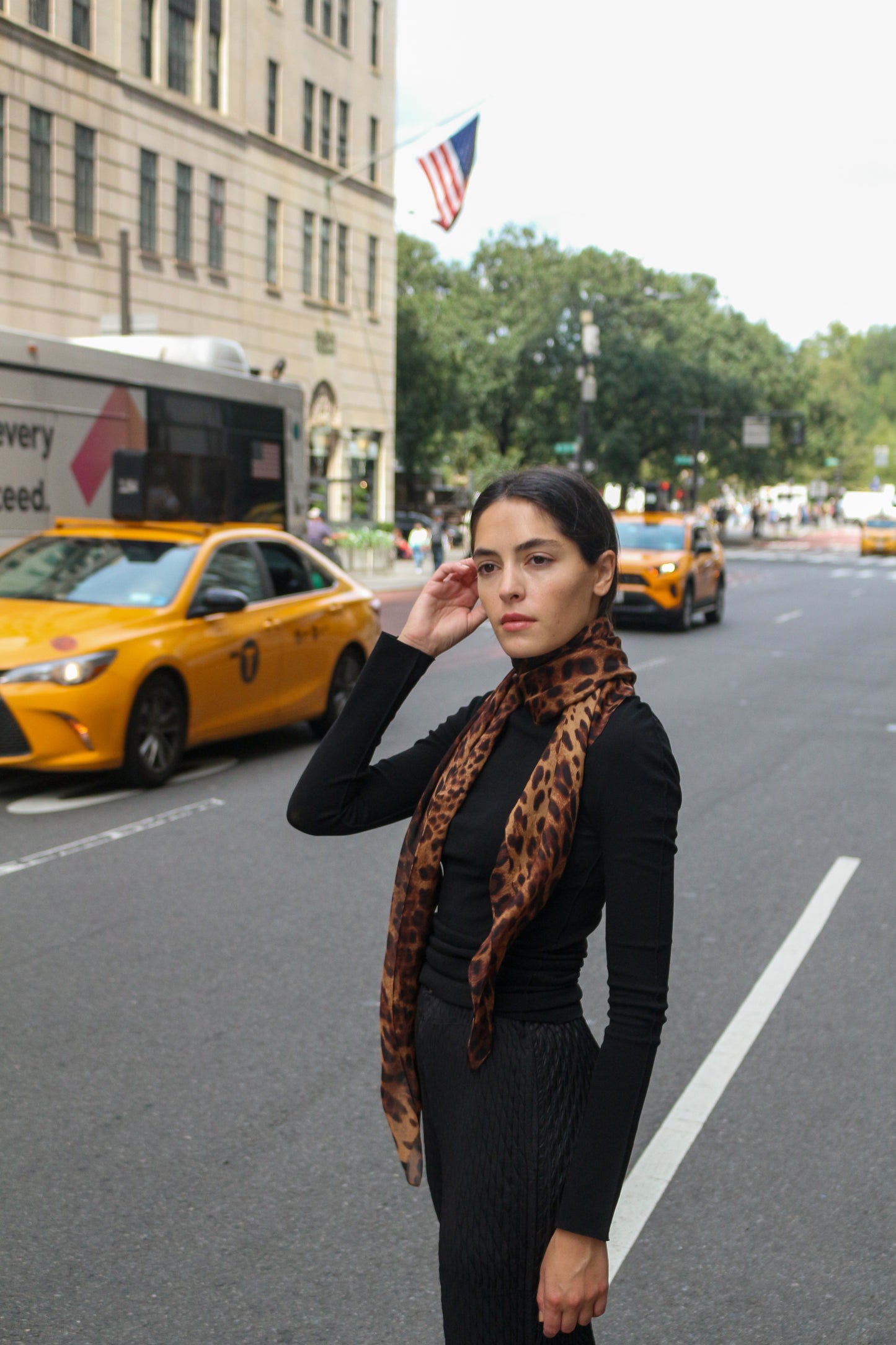 Nina Scarf in Silk Chiffon