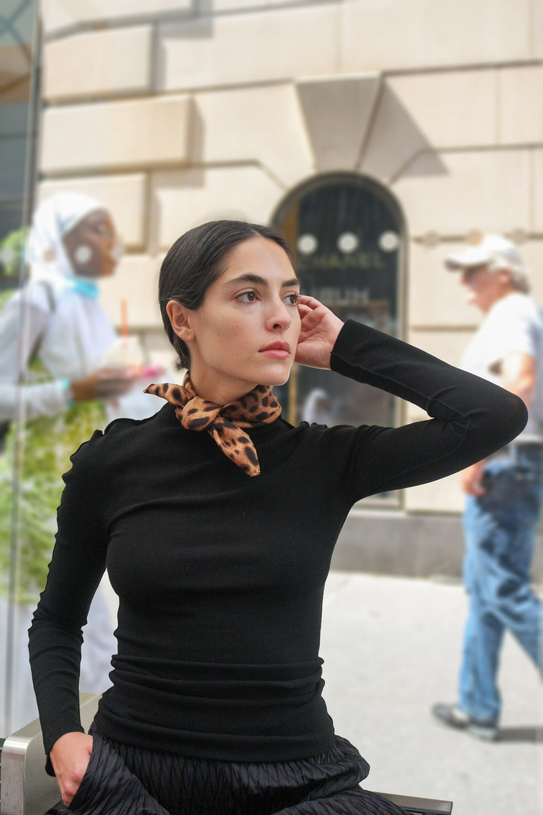 Nina Scarf in Silk Twill